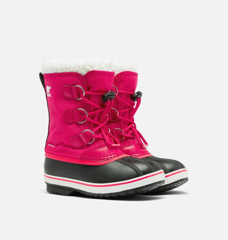 Botas Nieve Sorel Niños - Youth Yoot Pac™ Nylon Rosas/Negras - 86953-NAGH